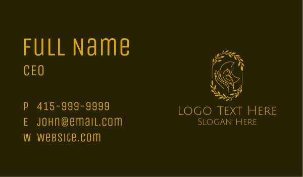 Golden Yellow Bird Business Card Design Image Preview