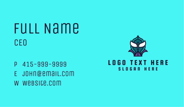 Video Game Clan Mascot Business Card Design Image Preview