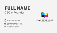 Television Color Display Business Card Design