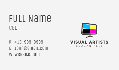 Television Color Display Business Card Image Preview