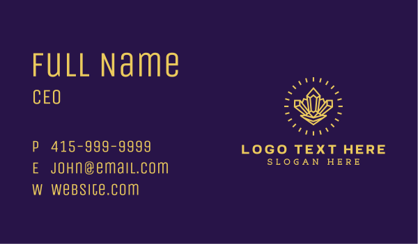 Precious Gem Boutique Business Card Design Image Preview