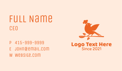 Bird Chef Restaurant  Business Card Image Preview