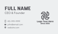 Industrial Propeller Outline Business Card Design