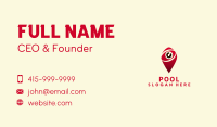 Red Surveillance Pin Business Card Image Preview