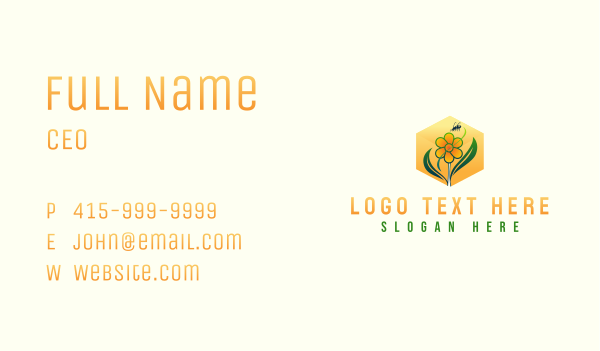  Flower Bee Farm Business Card Design Image Preview