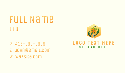  Flower Bee Farm Business Card Image Preview