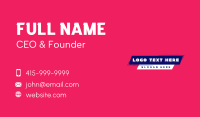 Generic Label Brand Business Card Design