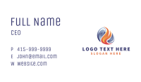 Fire Ice Cooling Heat Business Card Image Preview