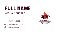 Grill Pork Barbecue Business Card Image Preview
