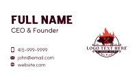 Grill Pork Barbecue Business Card Image Preview