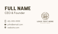 Organic Cotton Flower Business Card Preview