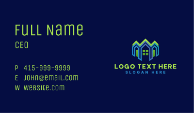 Real Estate House Roof  Business Card Image Preview