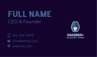 Blue Gorilla Mascot  Business Card Image Preview