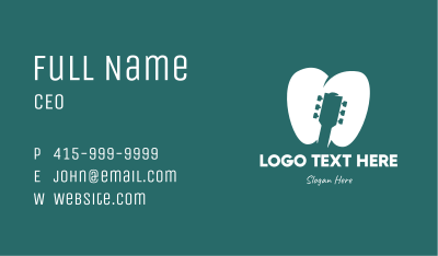 Tooth Guitar Business Card