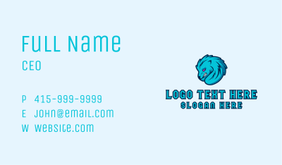 Blue Gaming Beast  Business Card Image Preview