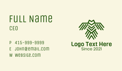Geometric Corporate Owl Business Card Image Preview