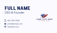 Patriotic Eagle Wing Business Card Preview