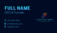 Gamer Cyber Tech Business Card Design