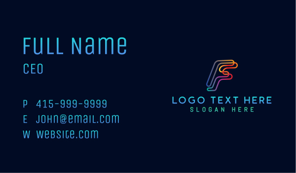 Gamer Cyber Tech Business Card Design Image Preview