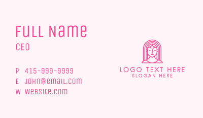 Beautiful Teenager Girl Business Card Image Preview