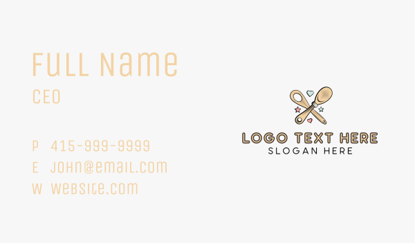 Spatula Baking Sweets Business Card Design Image Preview