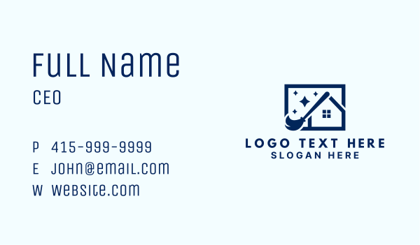 House Mop Cleaning Business Card Design Image Preview