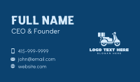 Scooter Transport Courier Business Card Preview
