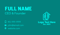 Home Podcast Record  Business Card Design