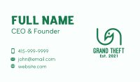 Green Bird Outline Business Card Image Preview