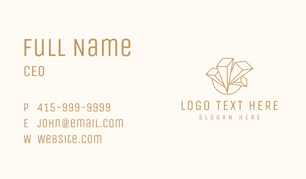 Crystal Gem Jewelry Business Card Design Image Preview