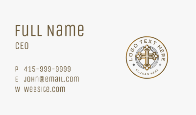 Religious Christian Cross Business Card Image Preview