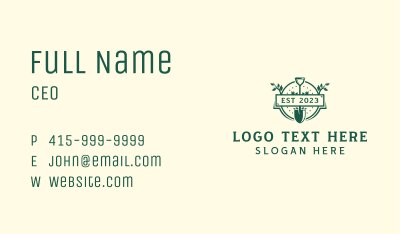 Shovel Plant Garden Business Card Image Preview