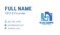 Blue Digital Camera Business Card Image Preview