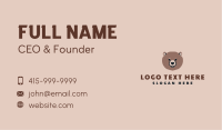 Cute Bear Face Business Card Image Preview