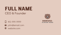 Cute Bear Face Business Card Image Preview