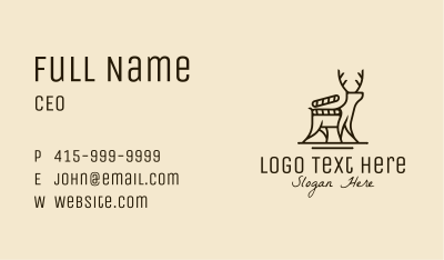 Deer Nature Documentary Business Card Image Preview