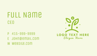 Human Vegan Nutritionist Business Card Image Preview