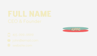 Retro Novelty Shop Wordmark Business Card Image Preview