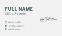 Beauty Business Wordmark Business Card Image Preview