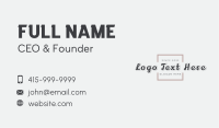 Generic Fragrance Wordmark Business Card Design