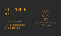 Vintage Gold Bulb Business Card Image Preview