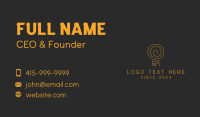 Vintage Gold Bulb Business Card Image Preview