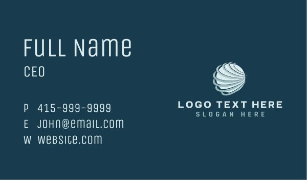 Business Tech Sphere Business Card Design Image Preview