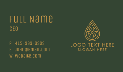 Natural Oil Extract  Business Card Image Preview