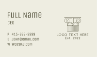 Ancient Ionic Column  Business Card Image Preview