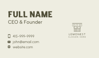 Ancient Ionic Column  Business Card Image Preview