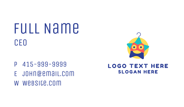 Star Laundry Hanger Business Card Design Image Preview