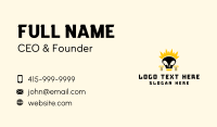 Skull Crown Pillar Business Card Design