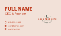 Elegant Business Lettermark Business Card Design