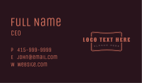 Rustic Cowboy Saloon Business Card Image Preview